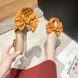 Dress Shoes Summer Women Square Toe Slippers Flip Flop Ladies Fashion High Heels Sandals Women's Casual Shoe Female Footwear Pumps Fashion