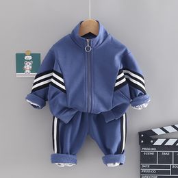 Baby Girls Boys Clothing Sets Spring Autumn Children Outfits Infant Zipper Coat Pants Toddler Kids Sportswear 2 Piece Suit