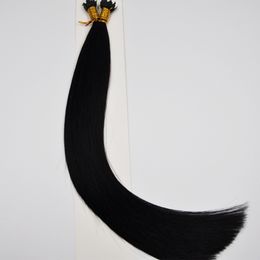 100 human hair 1g strand fan tip tangle free brazilian flat ring on hair extensions