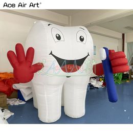 2.5/3/3.6m High Advertising Inflatable Dental Model For Shop Decor Made By Ace Air Art