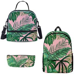 HBP New Summer Ins Style Schoolbag First Grade Primary and Secondary School Backpack Backpack Lunch Bag Set 220804