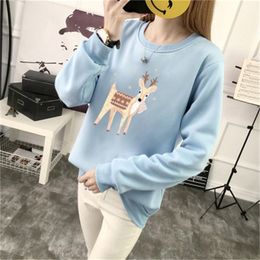 Hooded weatshirt Autumn Crop Top Long Sleeve Sweatshirt Hoodie Letter Print Top Gray Sweatshirts T200113