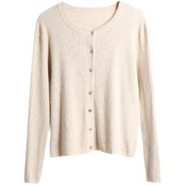 Women's Knits & Tees Women's Wool Cardigan Sweaters Button Down Lightweight Knit V Neck Basic Sweater For WomenWomen's Women'sWomen's