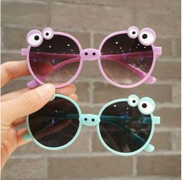 Wholesale Children Cartoon Sunglasses Frog Sun Glasses Kids Eyeglasses Anti-UV Spectacles Oversize Frame Ornamental Adumbral