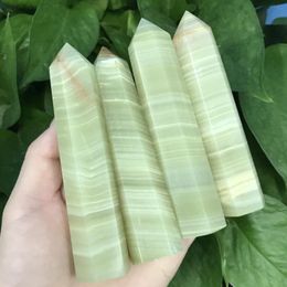 Decorative Objects & Figurines Natural Afghan Jade Crystal Point Healing Stone Wand Crafts Mineral Home Decoration GiftDecorative