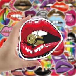 50PCS Skateboard Stickers Colourful Sexy Lips For Car Baby Scrapbooking Pencil Case Diary Phone Laptop Planner Decoration Book Album Kids Toys DIY Decals