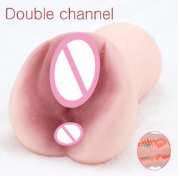 Vagina Masturbation Cup for Men sexy Toy 4D Realistic Anal Oral Deep Throat Male Masturbator Artificial Mouth Erotics Anus Beauty Items