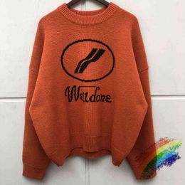 2020WW WE11DONE Sweater Men Woman High Quality Well Done Crewneck Black Orange Sweatshirts T220721
