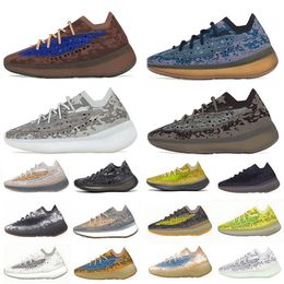 380 380s Scarpe da uomo Alien Blue Calcite Glow YeCoraite RF Azure Riflettente Triplo pepe nero Onyx Hylte Glow Stone Stone Lmnte Men Donne allenatore Sport Sports Sneaker