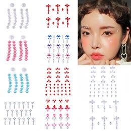 Face Jewels Diamond Makeup Art Temporary Tattoo Party Facial Body Crystal Rhinestones Jewellery Sticker