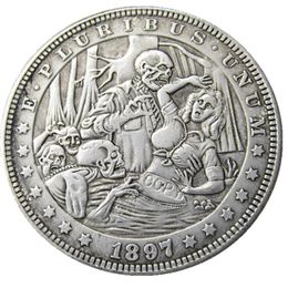 HB61-65 US Hobo Morgan One Dollar Craft Silver Plated Copy Coins metal dies manufacturing