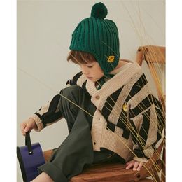 Kids Sweaters Winter Korean Brand Boys Coat Girls Knit Print Pullover Baby Toddler Children Cotton Fashion Toddler Clothes LJ201203