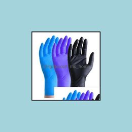 Disposable Nitrile Gloves Household Garden Cleaning Wear Resistant Dust-Proof Glove Bacteria Touchless Zyq447 Drop Delivery 2021 Kitchen Sup