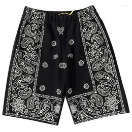 Men's Shorts High 2022 Kiryaquy Men Comfortable Luxurious Black Paisley West CRIPS BLOODS Casual Pants Cargo Parkour #d288Men's Men'sMen's