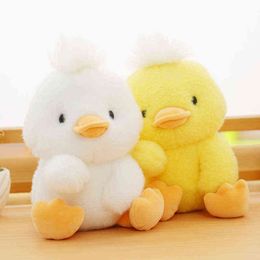 Pc Cm Beautiful Sitting Duck Plush Toys Kawaii Cushion Soft Cuddle Baby Kids Play Comfort toys Birthday Gifts J220704