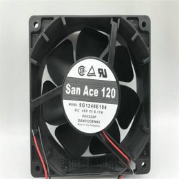 Original 12038 9G1248E104 DC48V 0.17A two-wire 12cm cooling fan