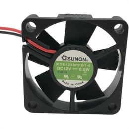 SUNON KDE1245PFB1-8 12V 0.8W 4510 4.5CM Two-wire silent cooling fan