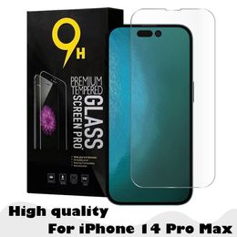 0.3MM 2.5D Cell Phone Protector 9H Tempered Glass For iPhone 14 13 12 Mini 11 Pro Max XR XS X 6S 7 8 Plus with Paper Package
