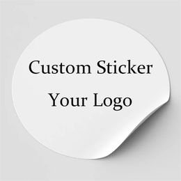 Custom Your Own Stickers Name Label PVC Vinyl Waterproof Die Kiss Cut Aesthetics Sticker Self Adhesive for Sealing Package 220711