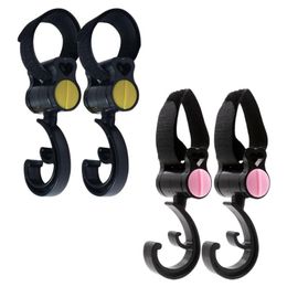 pushchair hooks Australia - Stroller Parts & Accessories 2x Baby Hook Multifunctional Diaper Bag Hanger Trolley 360 Degree Rotating For Bicycle Pushchair By