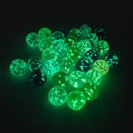 10Pcs Children Toys Luminous Glass Ball 16mm Cream Console Game Pinball Machine Cattle Small Marbles Pat Toys 220621