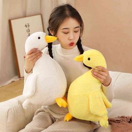 Cm Cute Plush Duck Toy Kawaii Goose Plushie Pillow Stuffed Soft Dolls Beautiful Birthday Gift For Kids Girls J220704