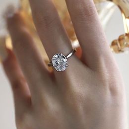 Women Luxurys Designer ring Wedding Rings 5A Cubic Zirconia Prong setting 925 Sterling Silver Princess Cut Diamond Engagements Engage Love Ring Friend Gift Size 5-9