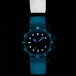 Montre de luxe mens watches 40mm 2836 automatic mechanical movement Crystal case rubber strap luxury watch Wristwatches Super luminous