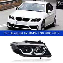 Car Daytime Running Head Light For BMW 3 Series E90 LED Headlight Assembly 318i 320i 325i Dynamic Turn Signal Lens Auto Accessories 2005-2012