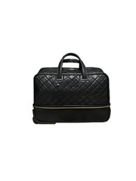 Women suitcases high quality designer leather boarding carry on luggage weekend travel duffel bags trolley holdall purse