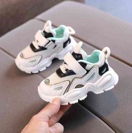 Children Casual Shoes Mesh Toddler Girls Boys Running Shoes Air Cushion Damping Boys Sneakers Soft Bottom Kids Sports Shoes G220527