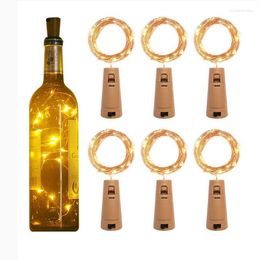 Strings LED 20pcs Wine Bottle Light With Cork String Lights Battery Powered Fairy Garland Christmas Party Wedding Bar DecorationLED