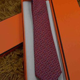 mens tie Ties Brand Mens Man Fashion letter Neckties Slim Necktie Classic Business Wedding party banquet Casual red Tie For Men BOSW