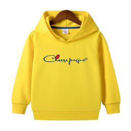 Spring Autumn Children Clothing Girls Boys Sweatshirts Solid Colour Casual Long Sleeve Kids Pullover Hoodies BB234