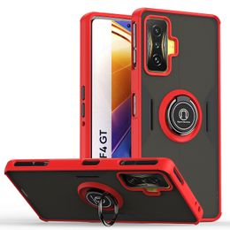 Armour Magnetic Cases For Xiaomi K50 Gaming K50G Poco F4 GT Case Soft Silicon Car Holder Ring Gel Skin stand Hard Protection Cover