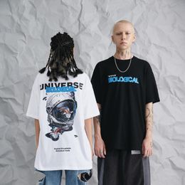 Mens T-shirts Biological Print Graphic t Shirts Oversize Streetwear Harajuku Gothic Men Clothing Anime Clothes Short Sleeve Cotton Y2k Top