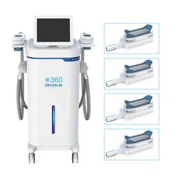 4 handles working together 360 cold vacuum cooling fat removal -13 degree Kryolipolyse body shape salon equipment