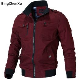 with free gift Casual Men's Army Military Jackets Coats Winter Male Outerwear Autumn Overcoat fashion Men Jacket 4901 201127