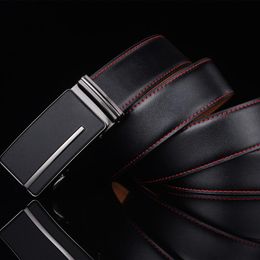 Belts Plyesxale Cowskin Genuine Leather Automatic Belt Men High Quality Designer For Black Cinturon Hombre Formal G11Belts