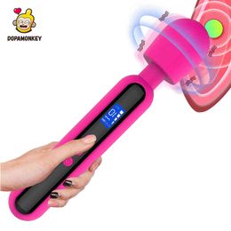 NXY Vibrators Big Magic Wand Powerful Body Massage Stick AV For Women G Spot Female Clitoris Stimulator Sex Toys Adults 0407