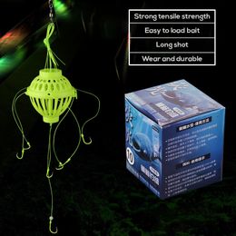 Fluorescence Explosion Fishing Hooks Spherical Sea Box Monsters Strong Carbon Steel Fishing Feeder Jig Accessories