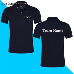 Solid Classic Shirts Staff Company Uniform Top Quality Short Sleeve Custom Printed Design P o for Business 220707