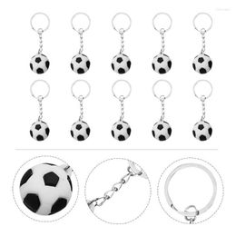 Keychains 10pcs Mini Football Creative Key Chain Pendants Hanging PendantsKeychains Forb22