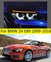 Auto Head Light For Z4 E89 LED Headlight 2009-16 DRL Turn Signal High Beam Angel Eye Front Lights Car Styling