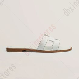 -Telas de designer Slippers Women Kelly Sandals Flat Sandals Moda Slídios de borracha de Luxúria Branco Rosa Pink Fabric Summer Sapateiro de Slipper Outdoor EUR 36-48 - LF