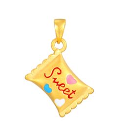 Cute Sweet Charm Necklace Jewelry Decoration Gold Heritage Candy Neck Pendant Mini Sweet Candy