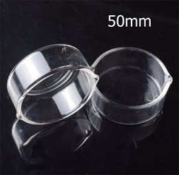 Smoking Wax Glass Ashtray Dish 38mm 50mm Diameter for 10mm 14mm 18mm Nectar Collector kit Water Bong Pipes Dabber Dishs Oil Rigs Dab Tool