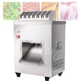 220V 2200W Commercial Meat Cutting Cutter Slicer Machine Electric Food Pork Beef Fresh Meat Shredder