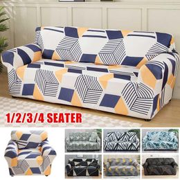 Chair Covers Geometric Stretch Sofa Slipcovers Fitted Furniture Protector Printed Cover Stylish Fabric Couch Washable CoverChair