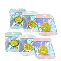 Macarone Packing Bag Translucent Window Color Self seal Bag White Powder Green Plastic Aluminum Foil Bags LX4730